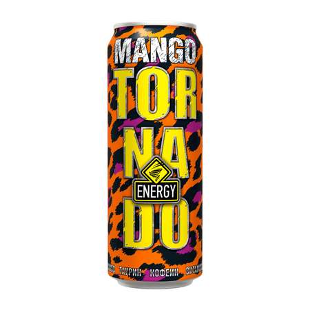 Напиток Tornado Energy Mango безалкогольный газированный 0.45л