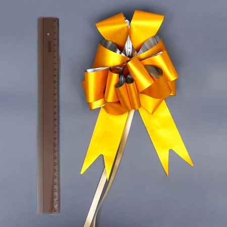 Бант для подарка Riota золотые 15 см 2 шт.