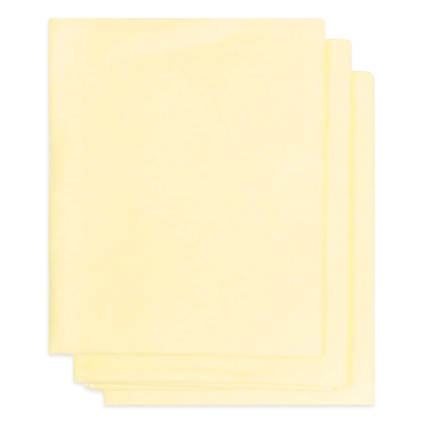 Пеленка фланелевая Чудо-Чадо для новорожденных Гамма желтый 75х120см 3 шт - фото 1
