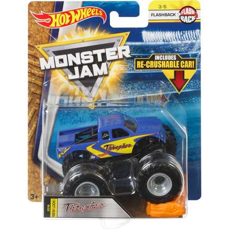 Машина Hot Wheels Monster Jam 1:64 Flashback Молотильщик FLW93