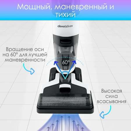 Моющий вертикальный пылесос Clever Clean HV-AQ800