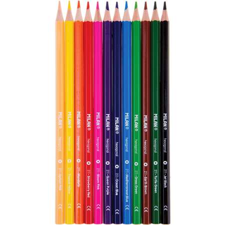 Цветные карандаши MILAN 211 12 цветов