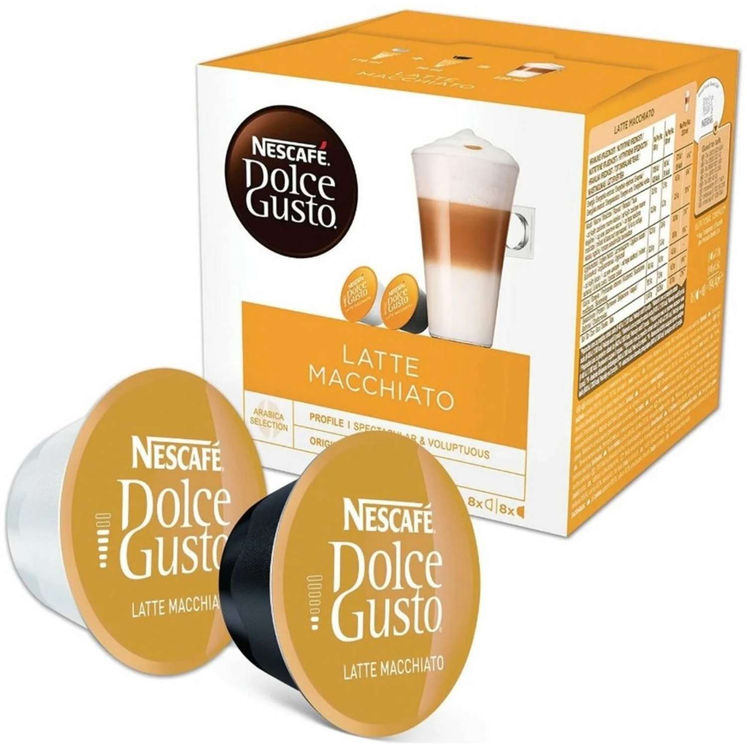 Кофе в капсулах Nescafe Dolce Gusto Latte Macchiato 16 капсул - фото 1