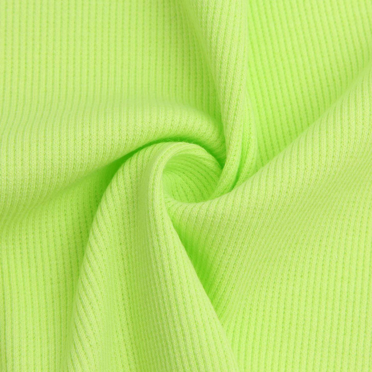 Ткань Айрис трикотаж кашкорсе с лайкрой для творчества 25х56 см светло зеленый - фото 2