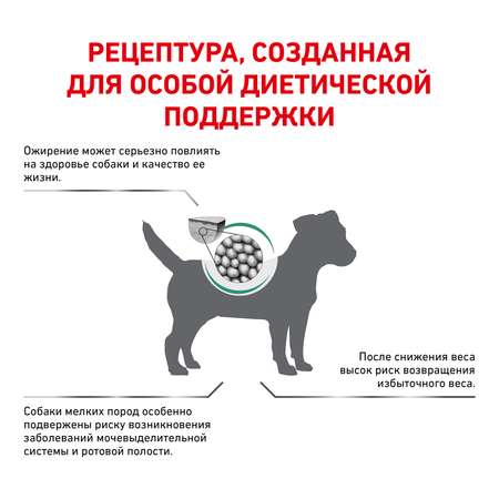 Корм для собак Royal Canin 500г мелких пород полнорационный для снижения веса сухой