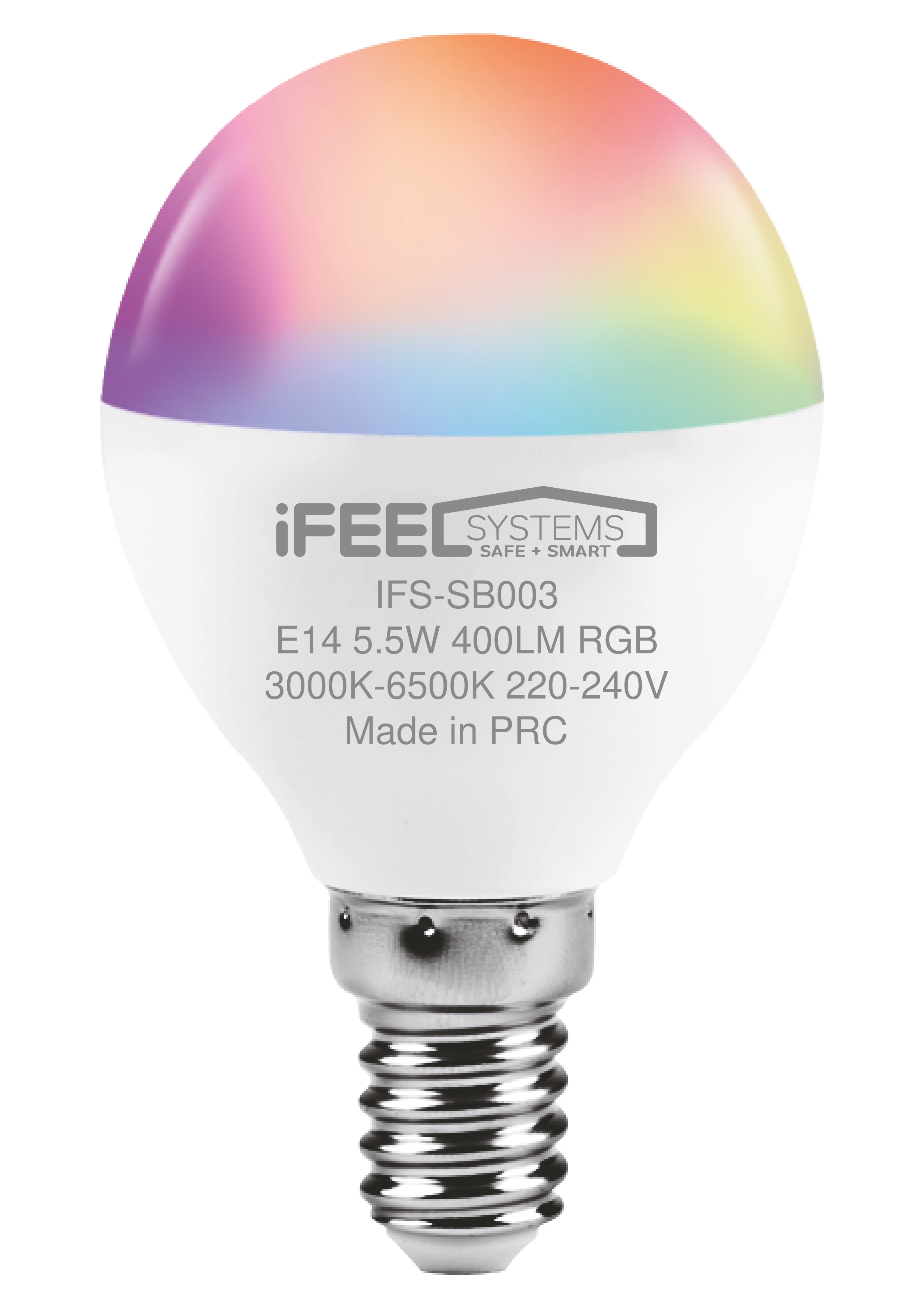 Умная лампочка iFEEL Globe Шар E14 RGB с Wi-Fi Алисой - фото 7