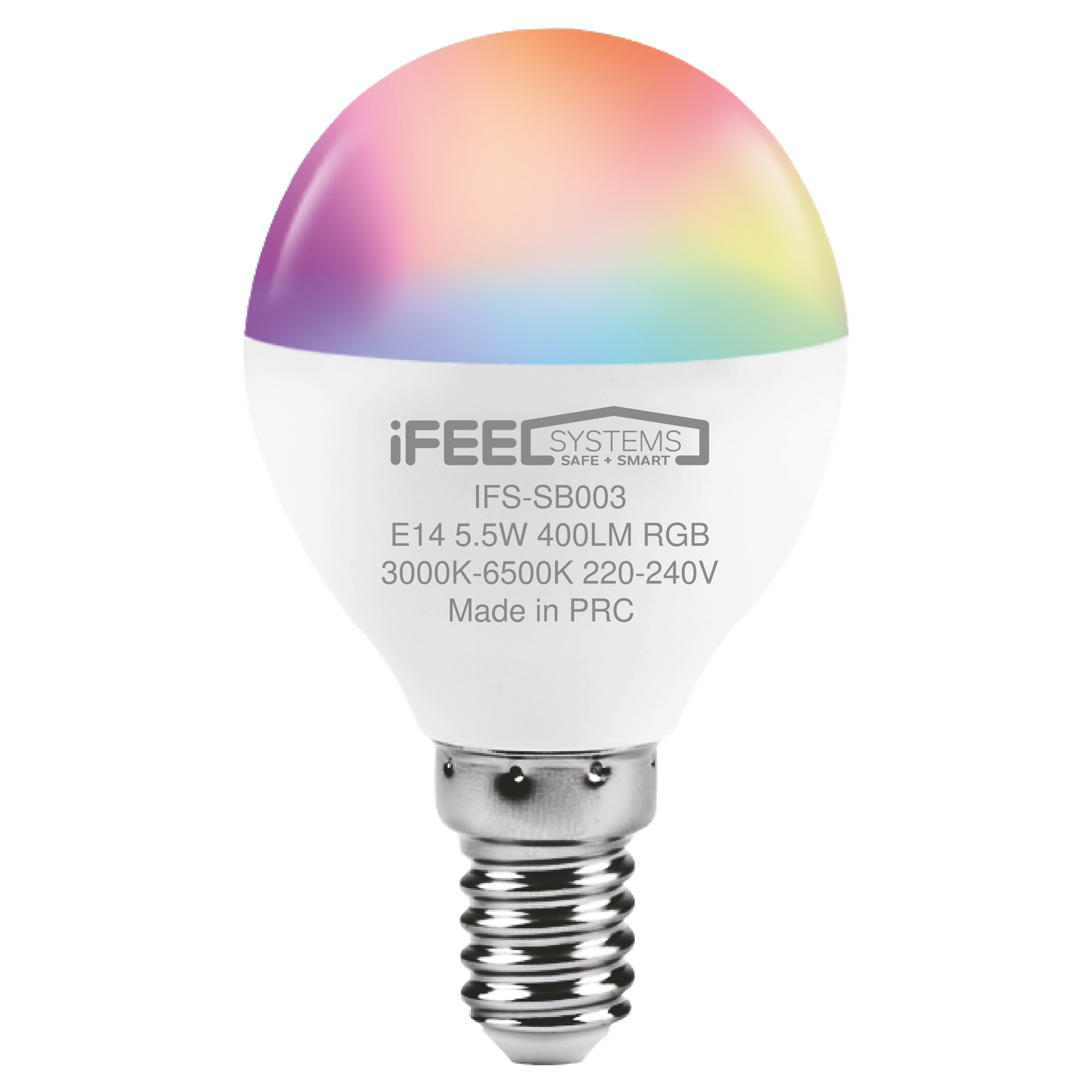 Умная лампочка iFEEL Globe Шар E14 RGB с Wi-Fi Алисой - фото 1