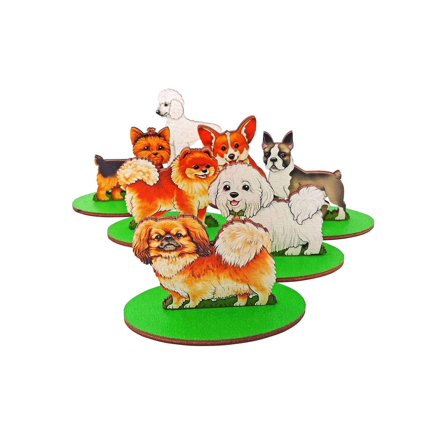 Игровой набор в коробке Нескучные игры Собаки декоративные дерево - фото 1