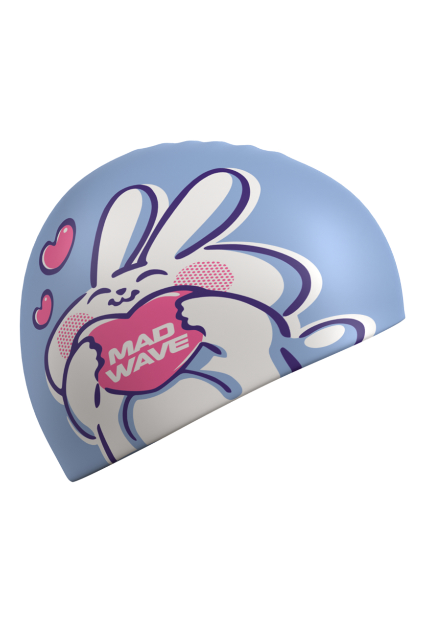 Шапочка для бассейна Mad Wave Rabbit heart M0574 11 0 00W - фото 2