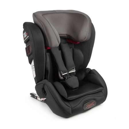 Детское автокресло SIGER УУД Гранд Isofix гр.I/II/III черный серый