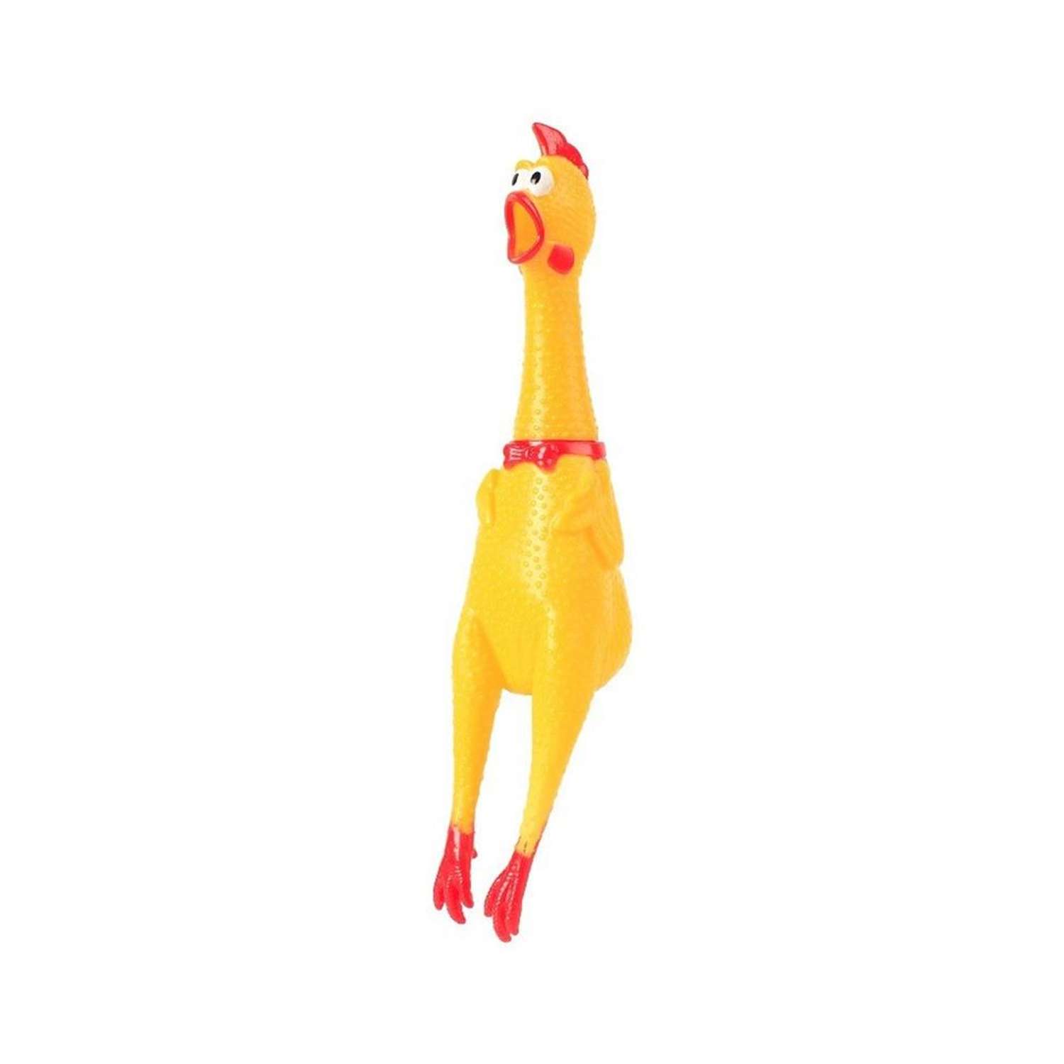 Игрушка для собак Uniglodis виниловая с пищалкой Орущая Курица 32 см - фото 1