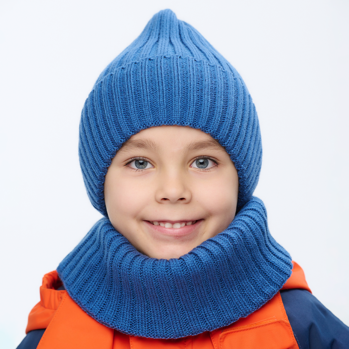 Шапка и снуд NYCkids NYC-H-45-pumpW-blue - фото 3