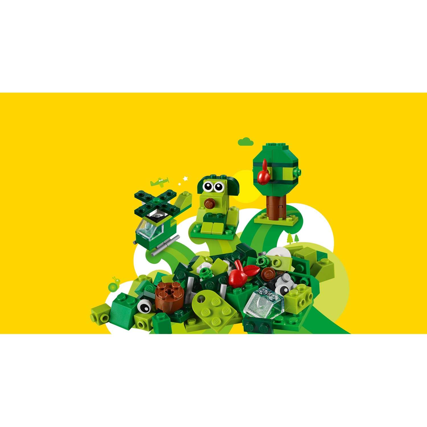 Конструктор LEGO Classic Зеленый 11007 - фото 7