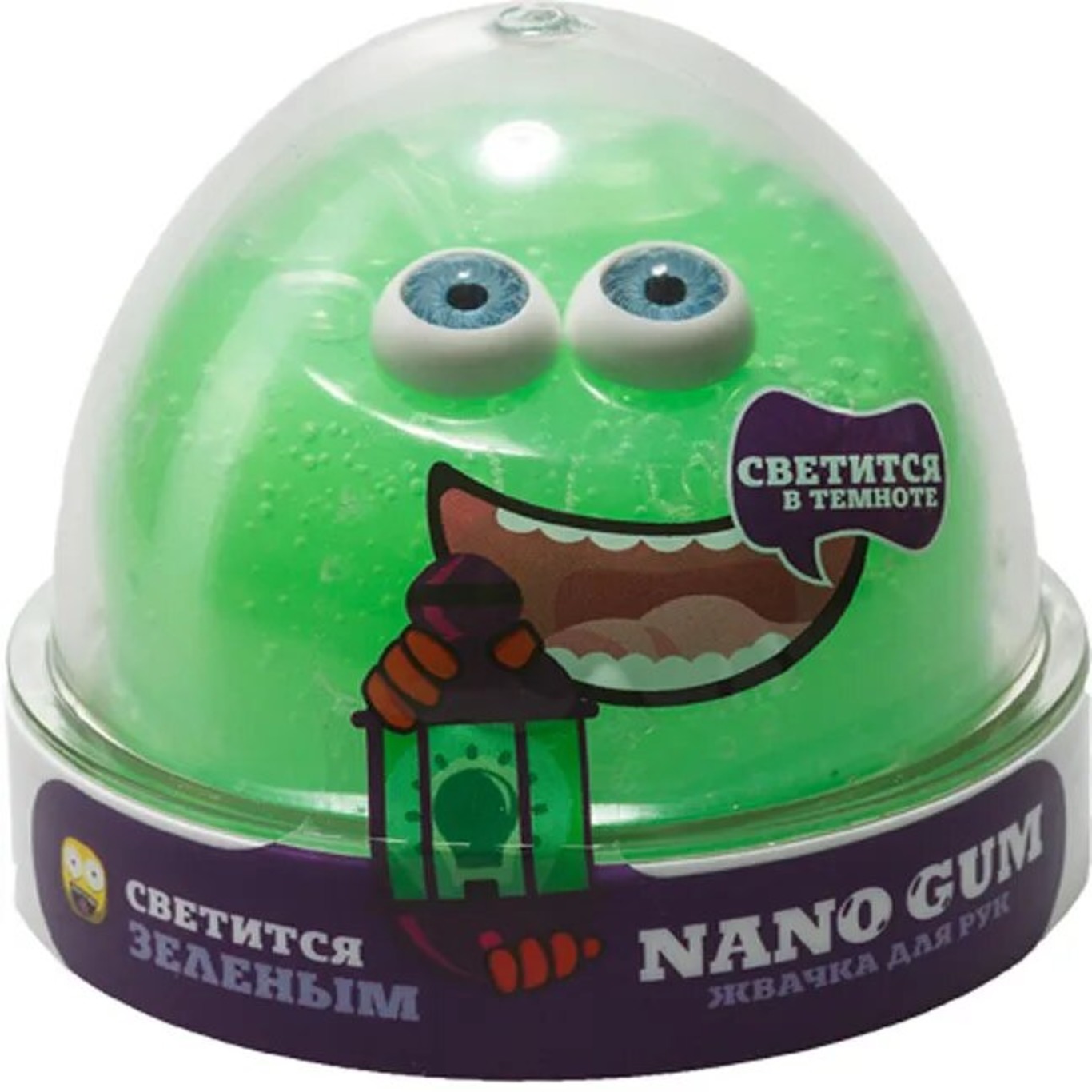 Жвачка для рук Nano Gum Светится зеленым - фото 1