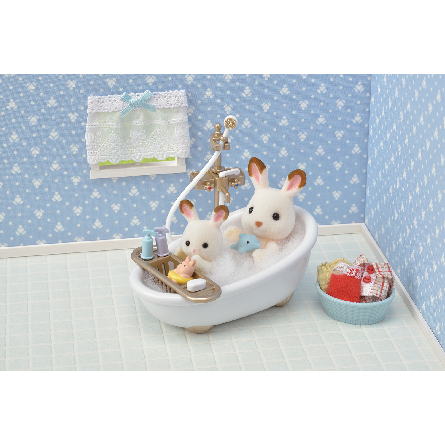 Игровой набор Sylvanian Families Мебель для ванной комнаты - фото 6