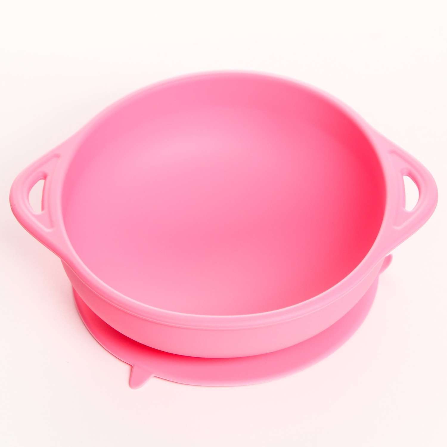 Набор для кормления Mum and Baby миска на присоске с крышкой ложка цвет розовый - фото 4
