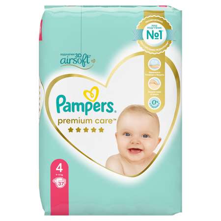 Подгузники Pampers Premium Care 4 9-14кг 37шт