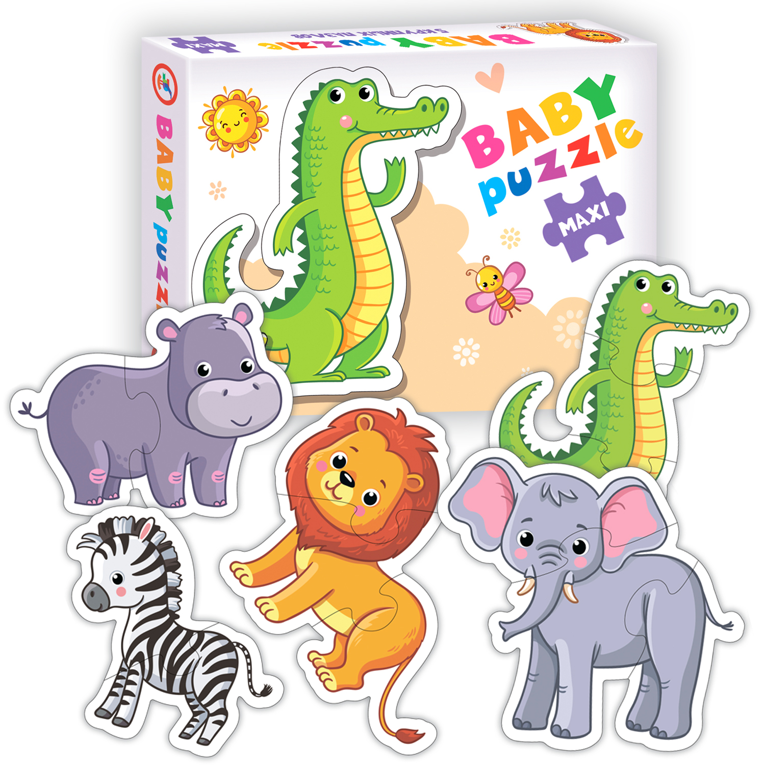 Набор пазлов Дрофа-Медиа Baby Puzzle В Африке 3991 - фото 1