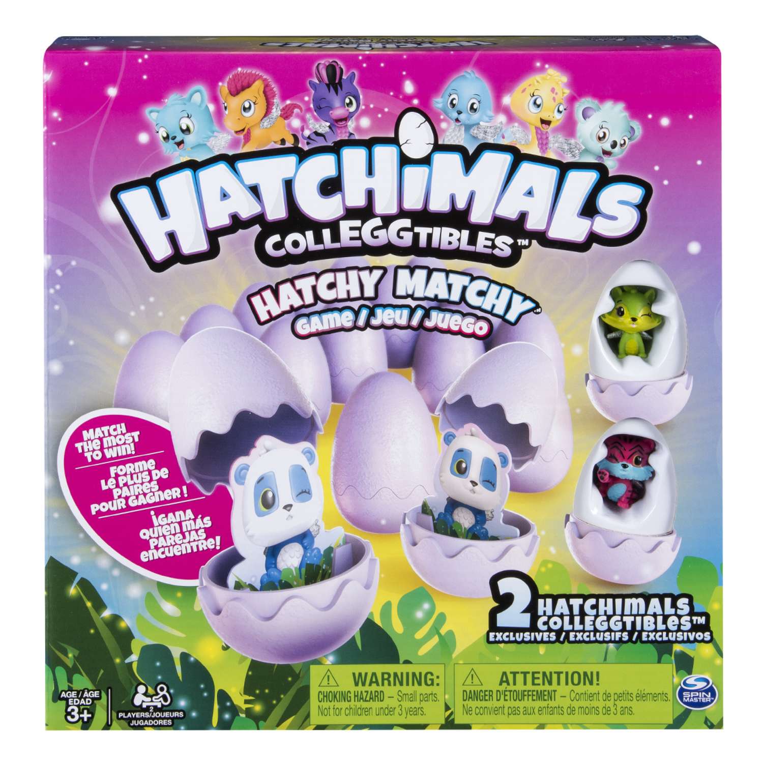 Настольная игра Hatchimals Memory + 2 коллекционные фигурки 3462 - фото 1
