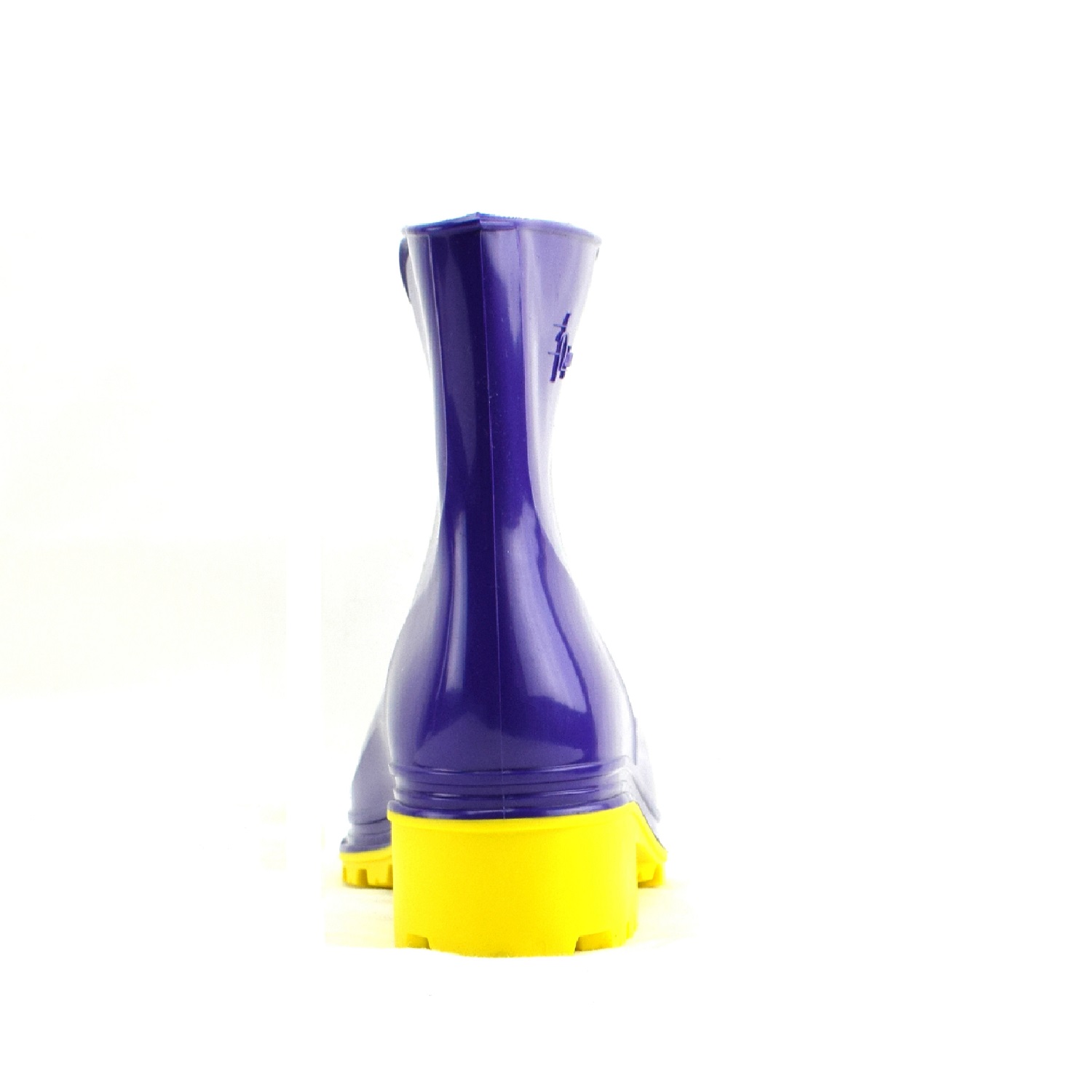 Резиновые сапоги Дарина Д16 Фиолетовый желтая подошва - фото 5