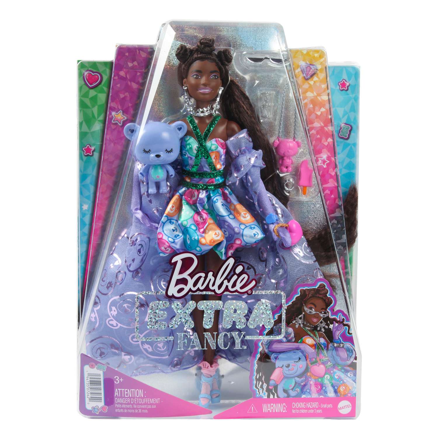 Кукла Barbie Экстра в фиолетовой куртке HHN13 HHN13 - фото 7