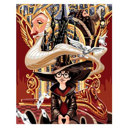 Картина по номерам Hobby Paint Холст на подрамнике 40х50 см Гарри Поттер в шляпе