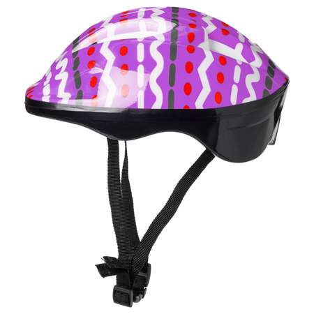 Защита Шлем BABY STYLE для роликовых коньков фиолетовый принт обхват 57 см