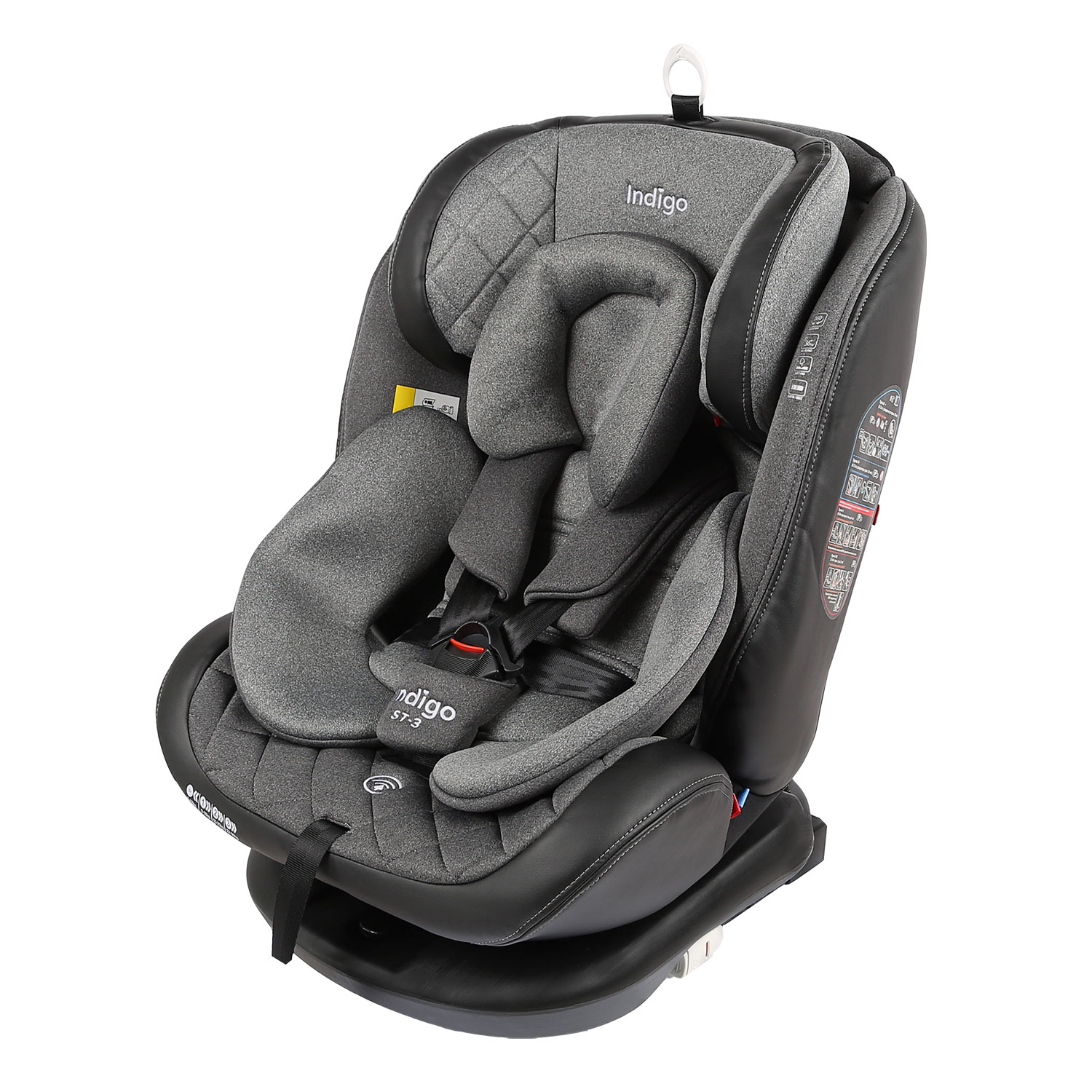 Автокресло Indigo Aero isofix Серый - фото 8