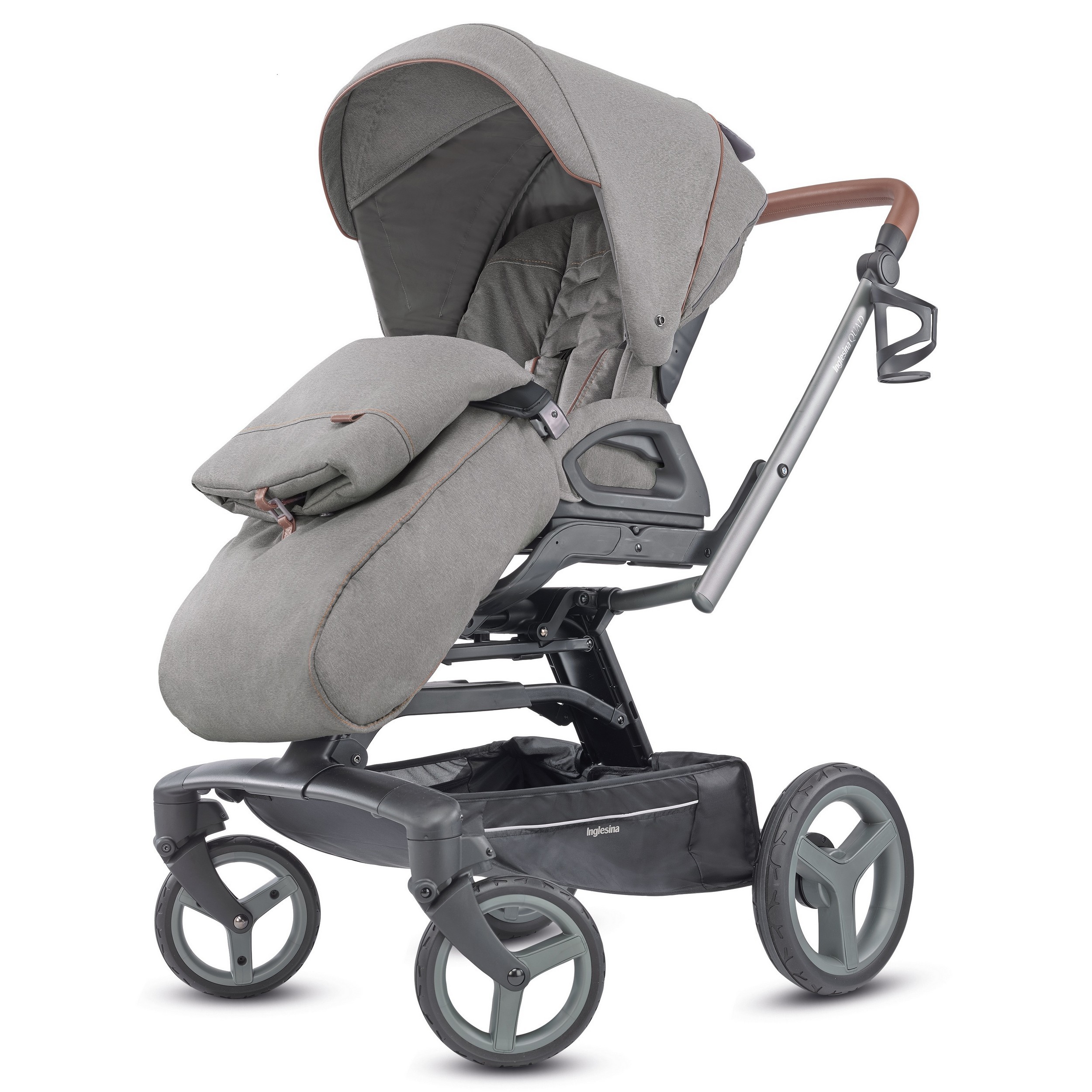 Коляска 2в1 Inglesina Quad System Duo Derby Grey KA60K0DBG2 - фото 7