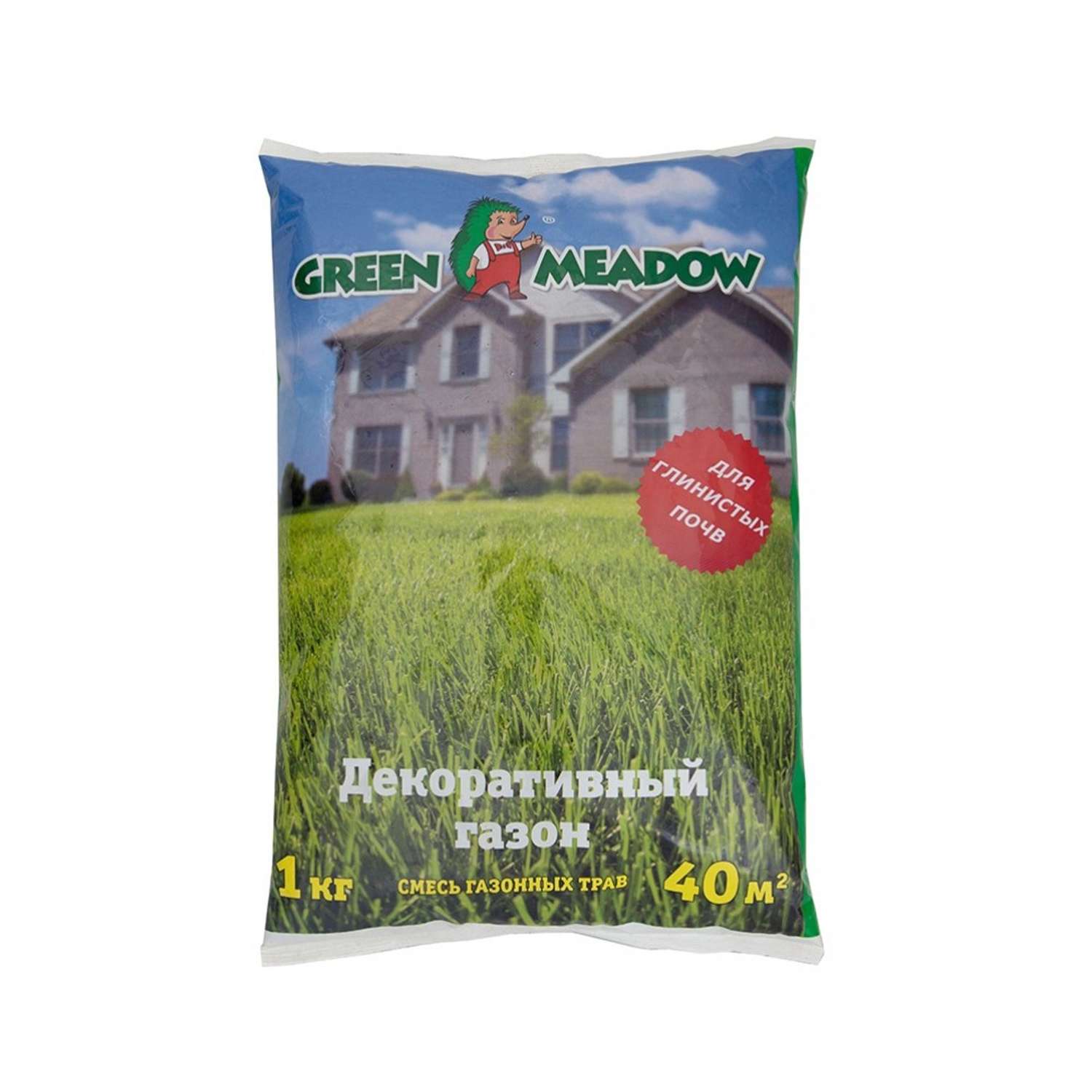 Семена для газона GREEN MEADOW Декоративный для глинистых почв 1 кг - фото 1