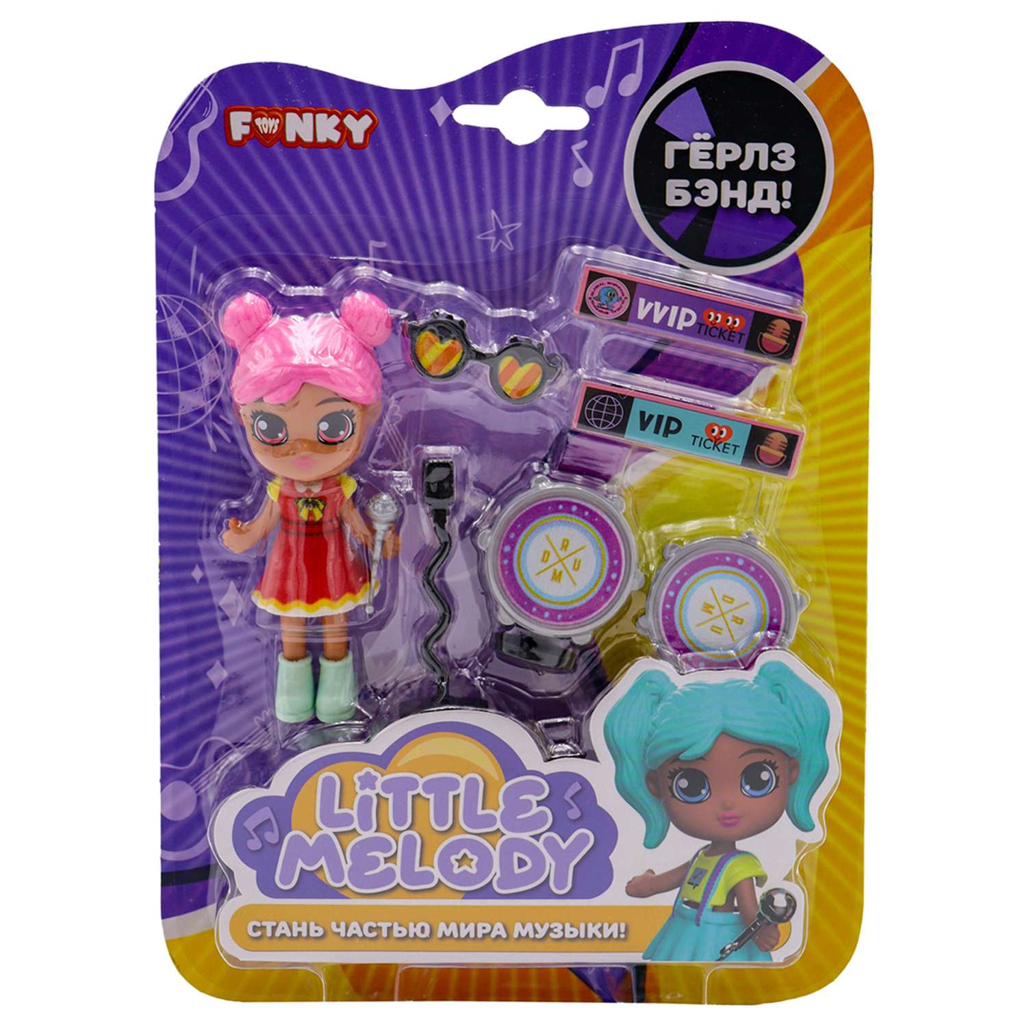 Набор игровой Funky Toys Кукла с музыкальными аксессуарами в ассортименте FTk0081441 FTk0081441 - фото 3