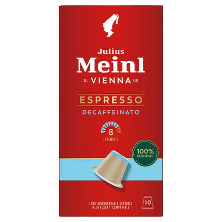 Кофе в капсулах Julius Meinl Эспрессо декаф био система Nespresso Неспрессо 10 шт