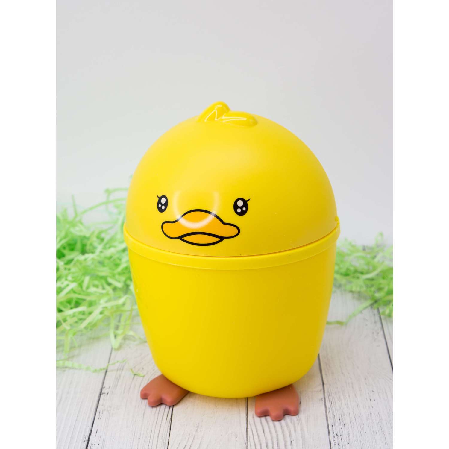 Контейнер для мусора iLikeGift Little duck yellow - фото 1