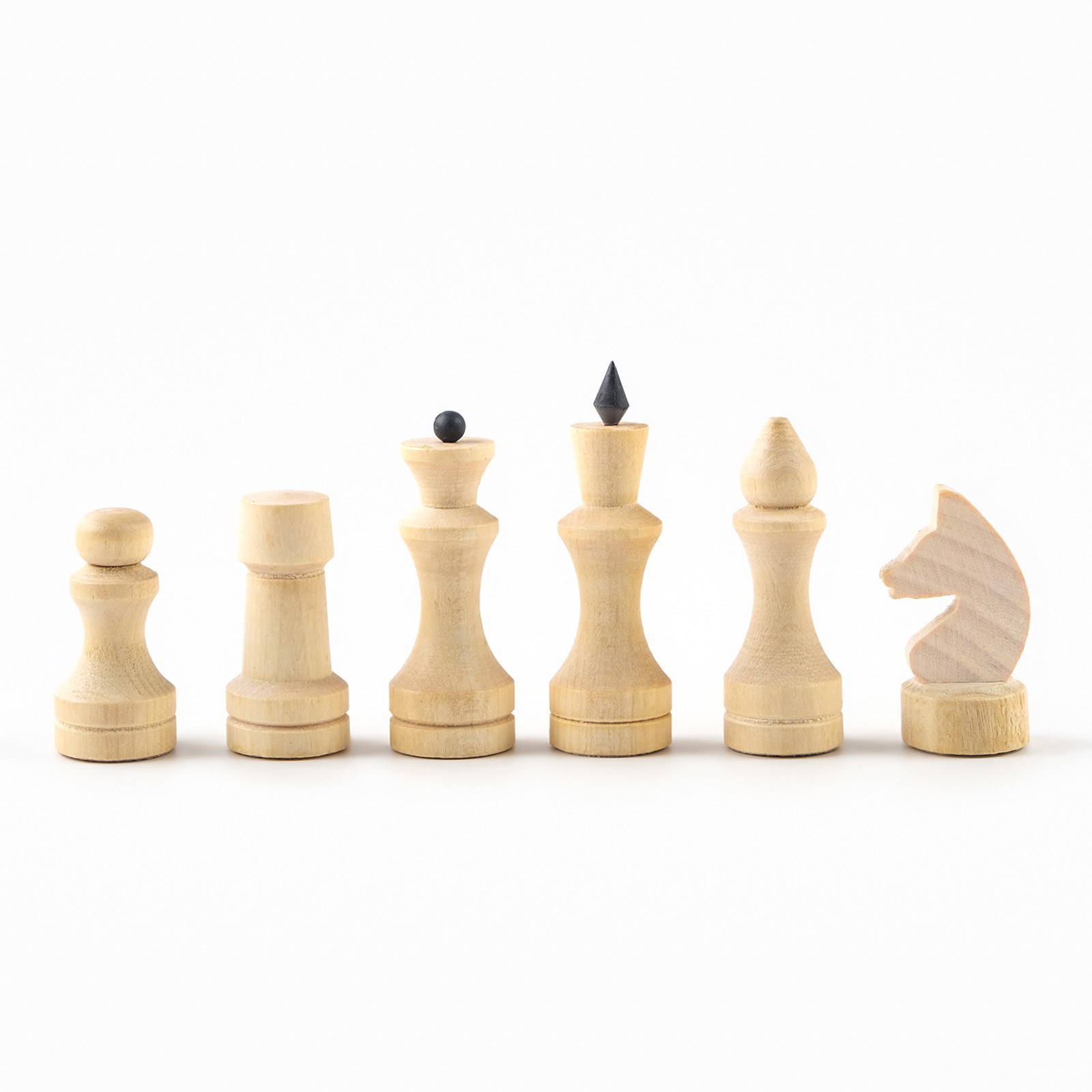 Шахматные фигуры Sima-Land обиходные король h 7 см d 2 4 см пешка h 4 4 см d 2 4 см - фото 7