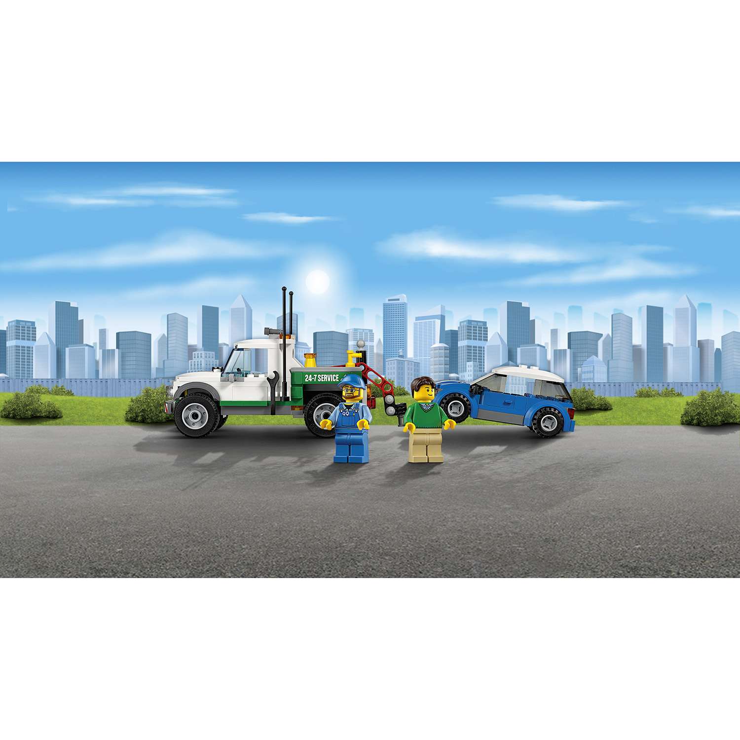 Конструктор LEGO City Great Vehicles Буксировщик автомобилей (60081) - фото 7