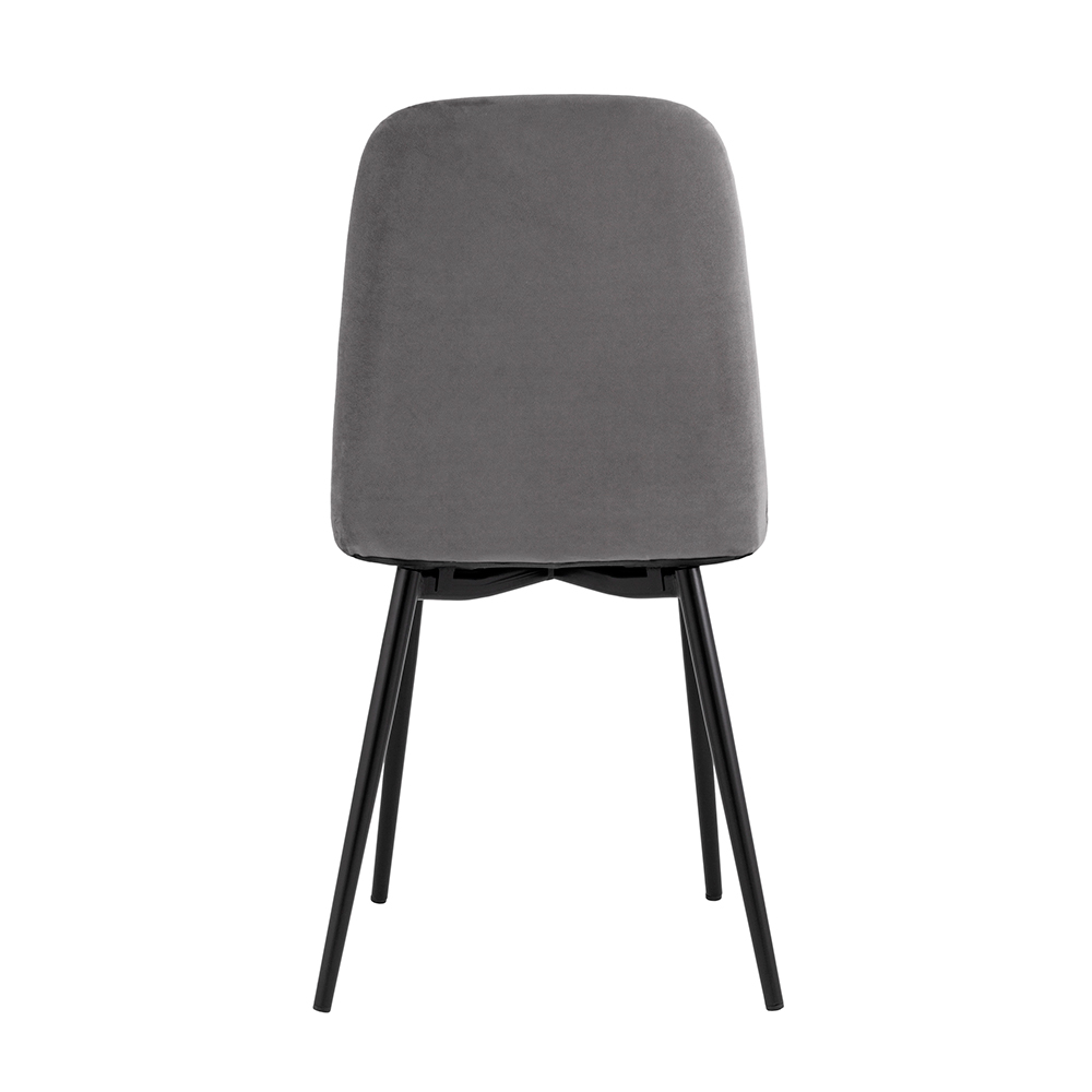 Комплект стульев Фабрикант 4 шт Easy велюр тёмно-серый - фото 5