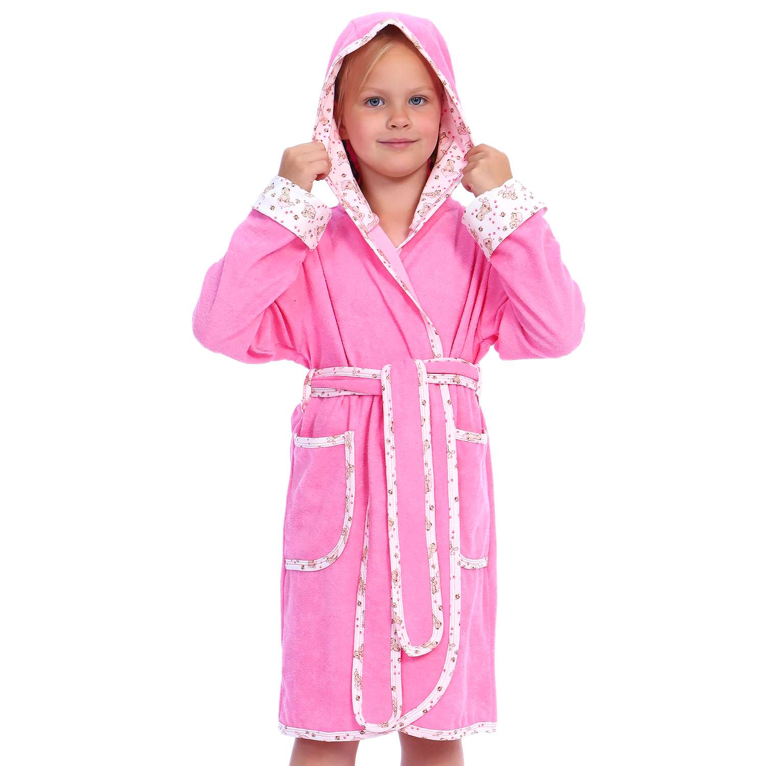 Халат Детская Одежда 831М2М/розовый - фото 1