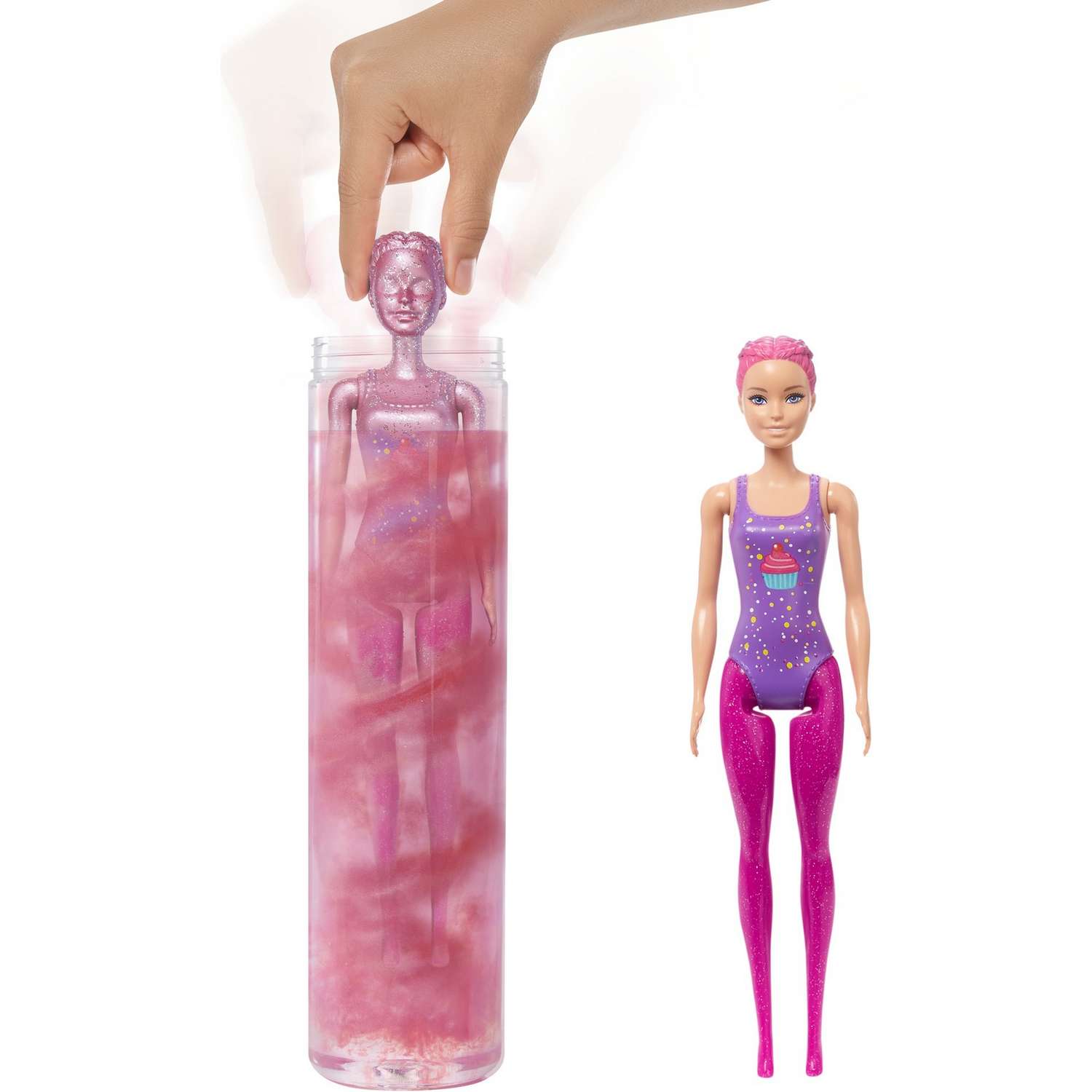 Набор Barbie Кукла из серии Блеск Сменные прически в непрозрачной упаковке (Сюрприз) HBG39 HBG39 - фото 7