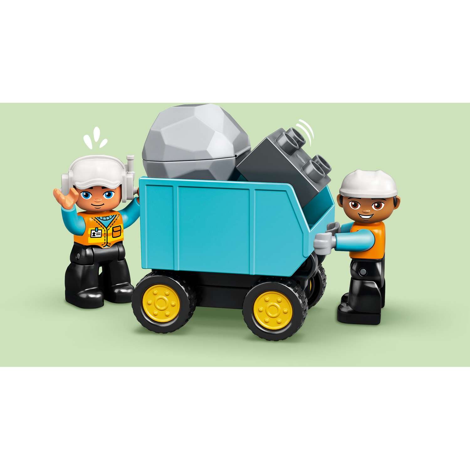 Конструктор LEGO DUPLO Грузовик и гусеничный экскаватор 10931 - фото 12