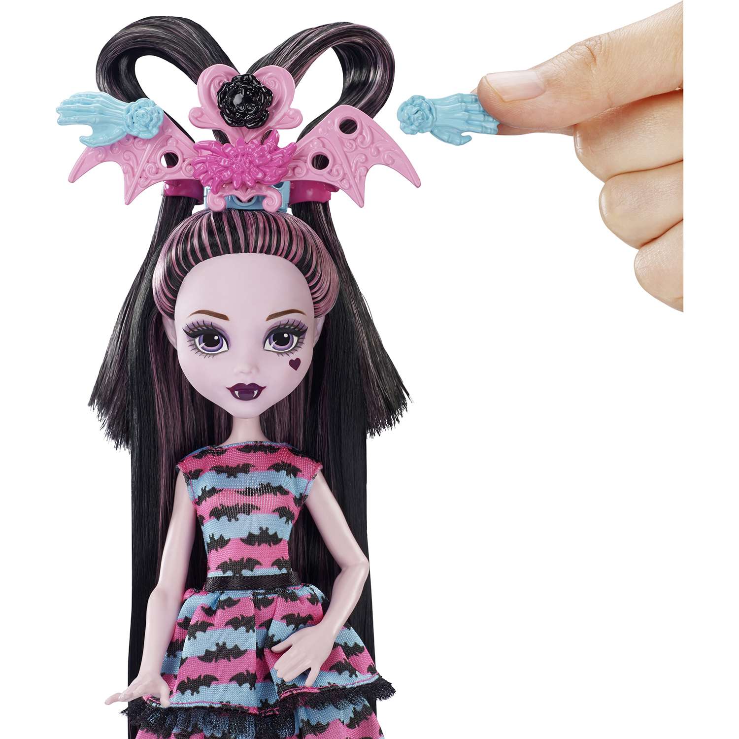 Кукла Monster High Стильные прически Дракулауры DVH36 - фото 19