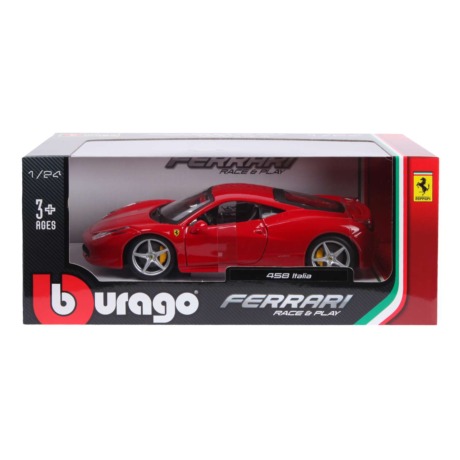 Машина BBurago 1:24 Ferrari 458 Italia 18-26003 18-26003 - фото 2