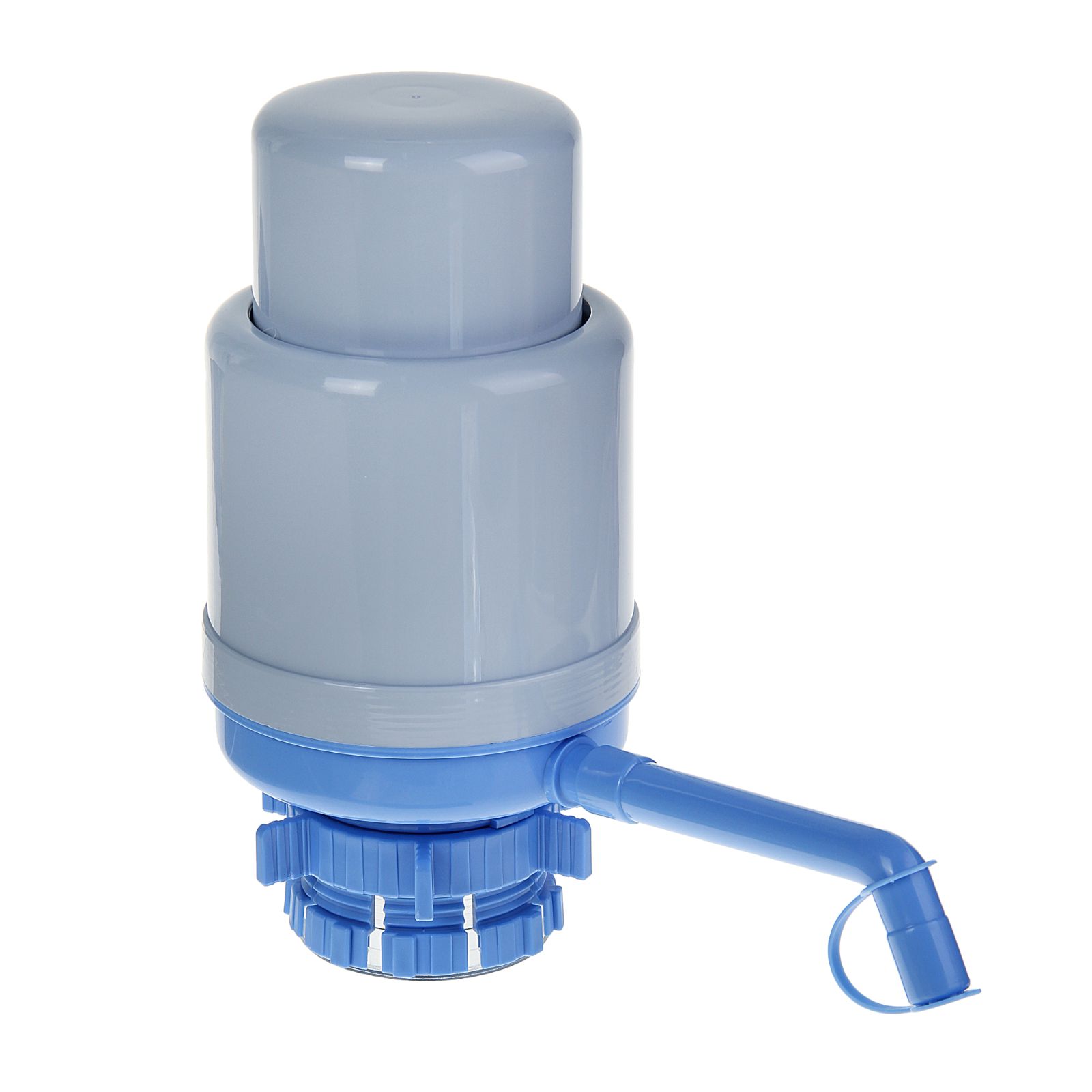 Помпа Sima-Land для воды LESOTO Standart механическая под бутыль от 11 до 19 л голубая - фото 1