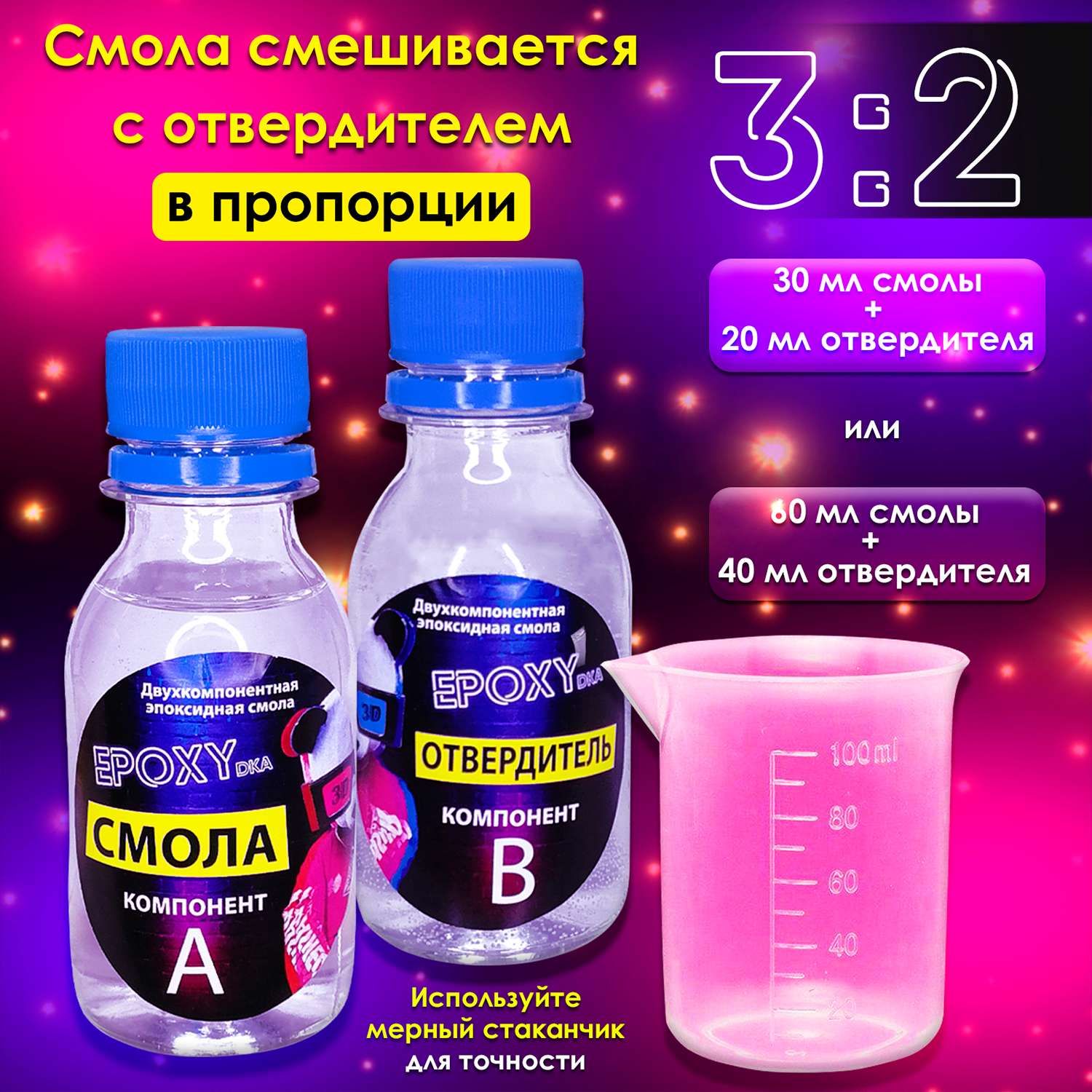 Набор для творчества MINI-TOYS Эпоксидная смола/EPOXYdka Normal BOX 2D/Молд силиконовый/Мороженое - фото 8