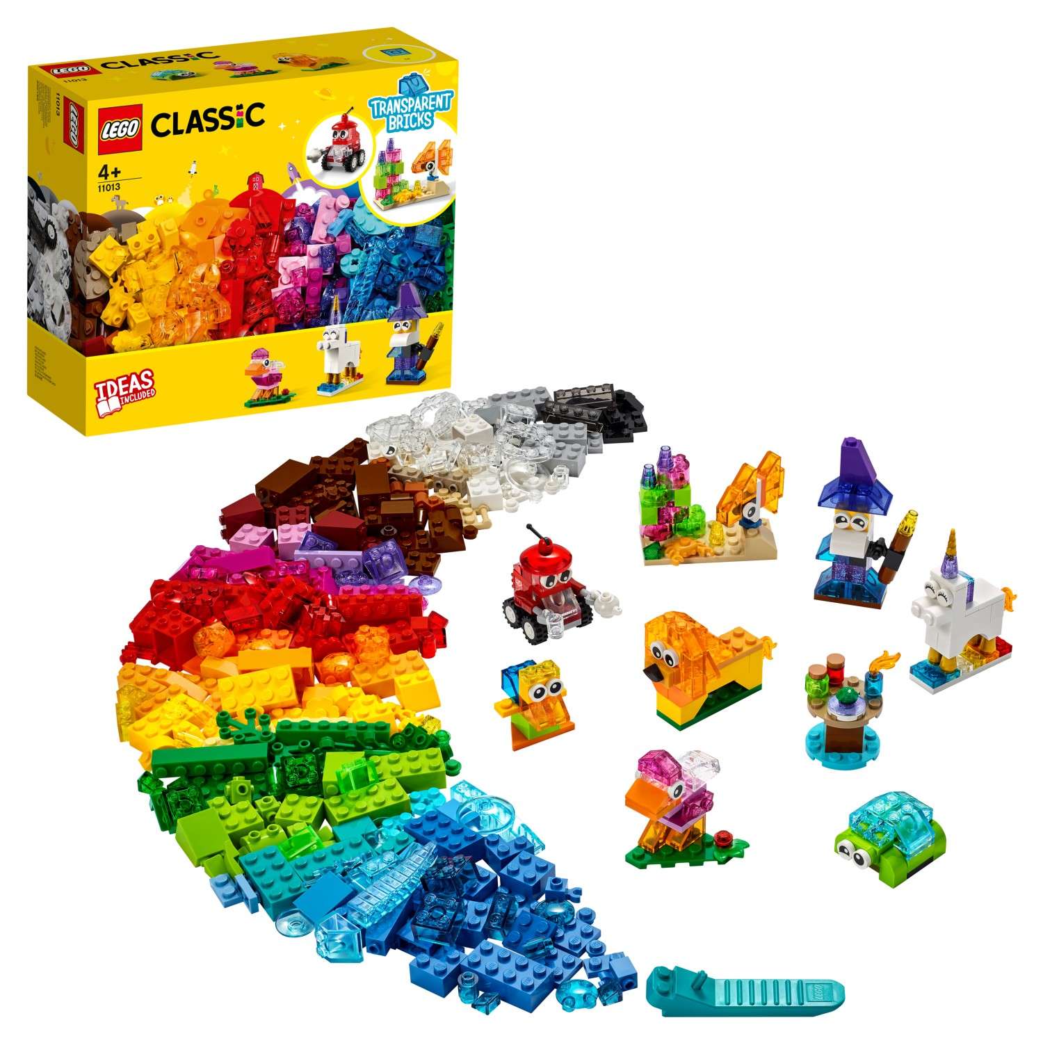 Конструктор LEGO Classic Прозрачные кубики 11013 - фото 1