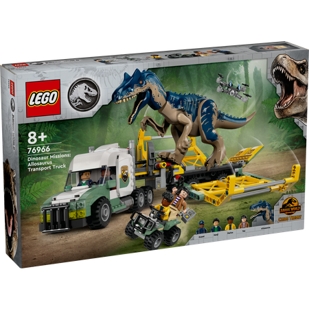 Конструктор LEGO Jurassic world Миссии динозавров: Транспортный грузовик с аллозавром 76966