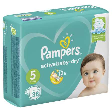 Подгузники Pampers Active Baby-Dry 5 11-16кг 38шт