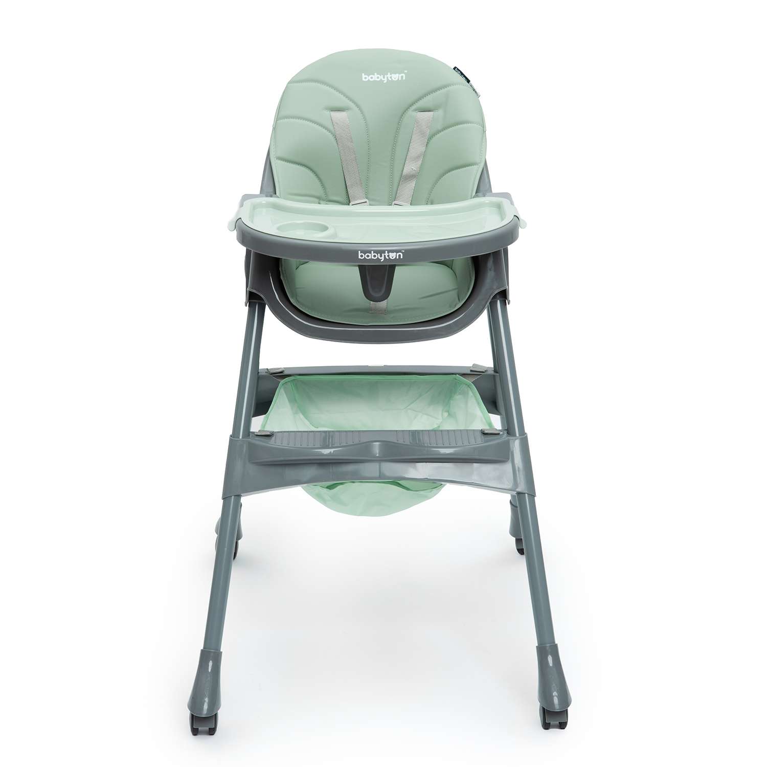 Стульчик для кормления Babyton Bueno Green-Grey - фото 2