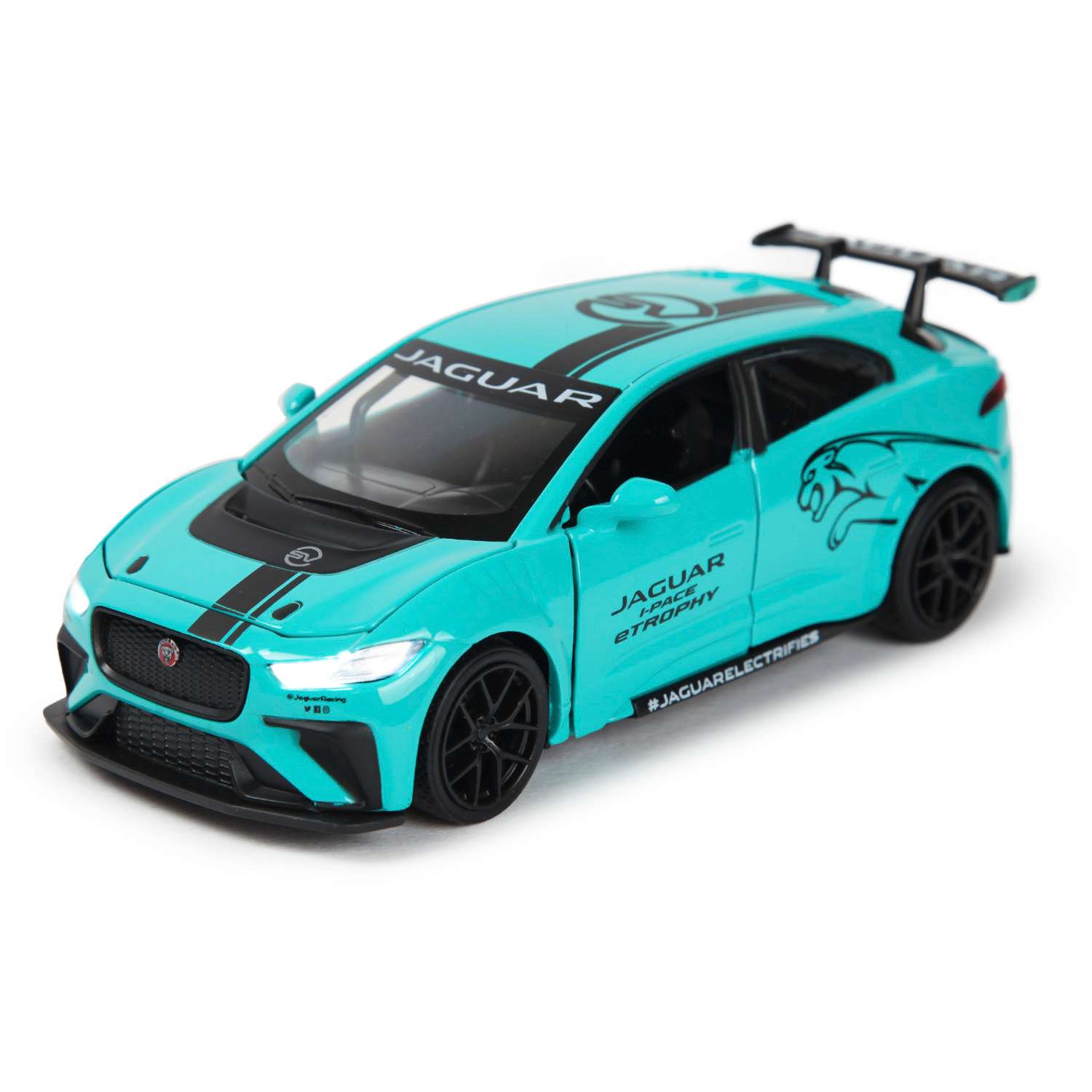 Автомобиль Mobicaro Jaguar I-Pace DTM 1:32 инерционный 664990(F) - фото 5