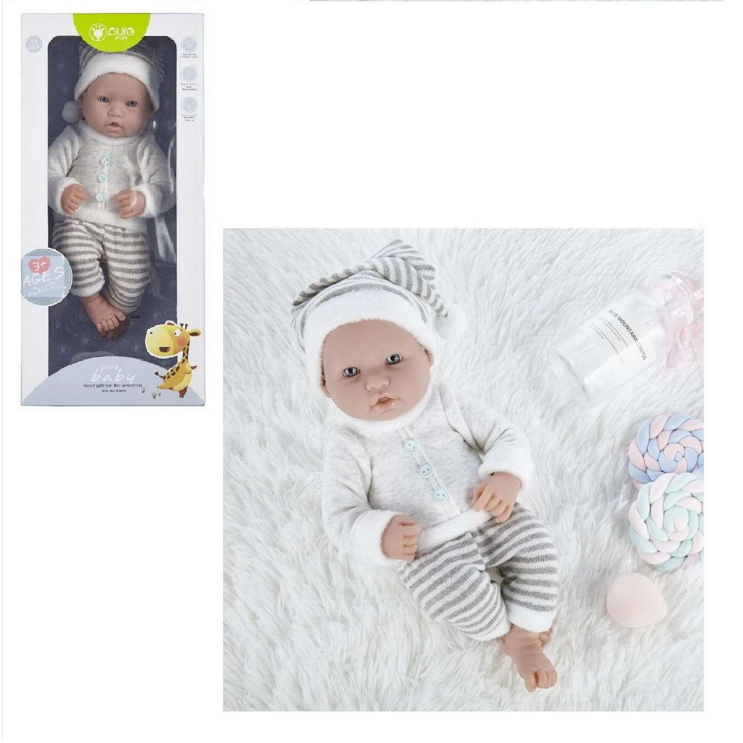 Кукла-пупс Junfa Pure Baby 35см в кофточке WJ-B9967 - фото 2