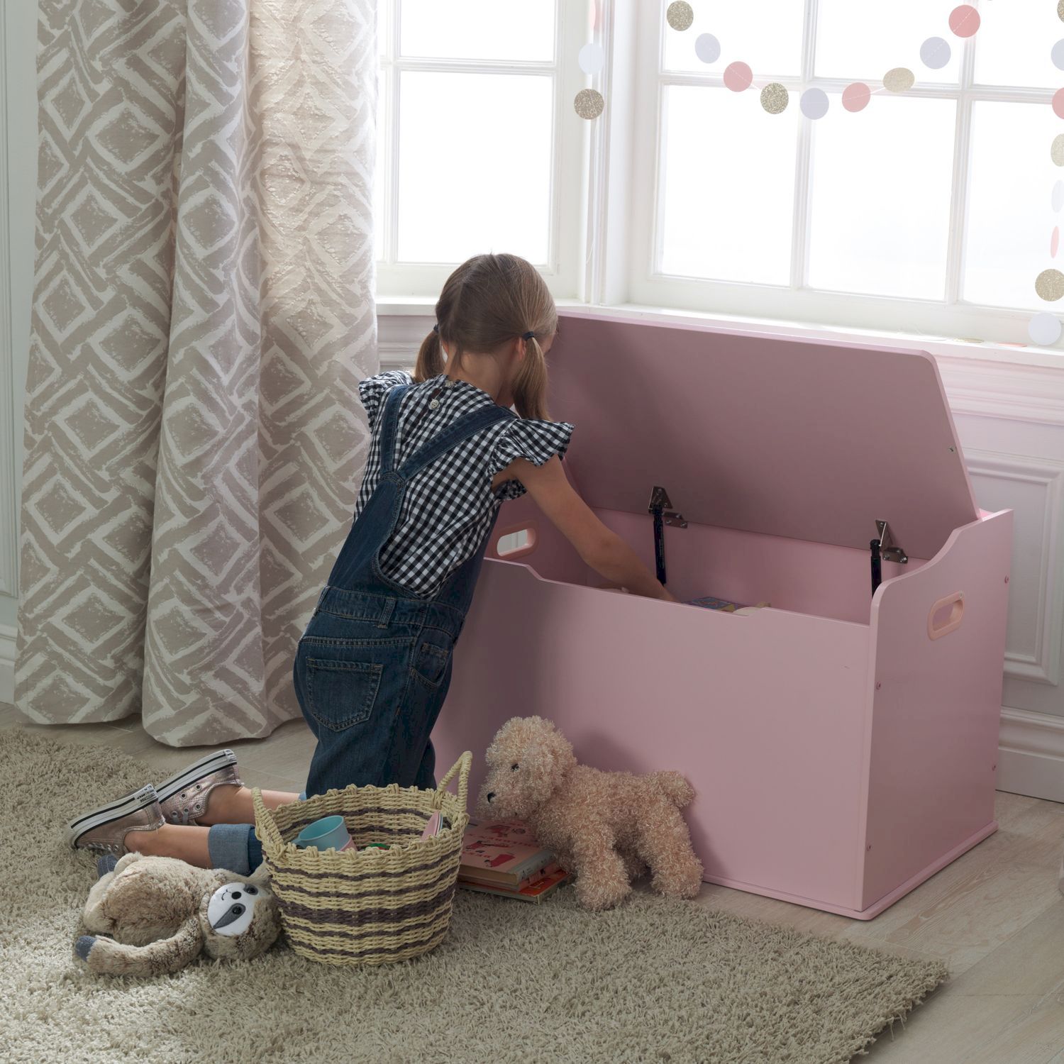 Ящик для хранения KidKraft Toy Box Розовый 14957_KE